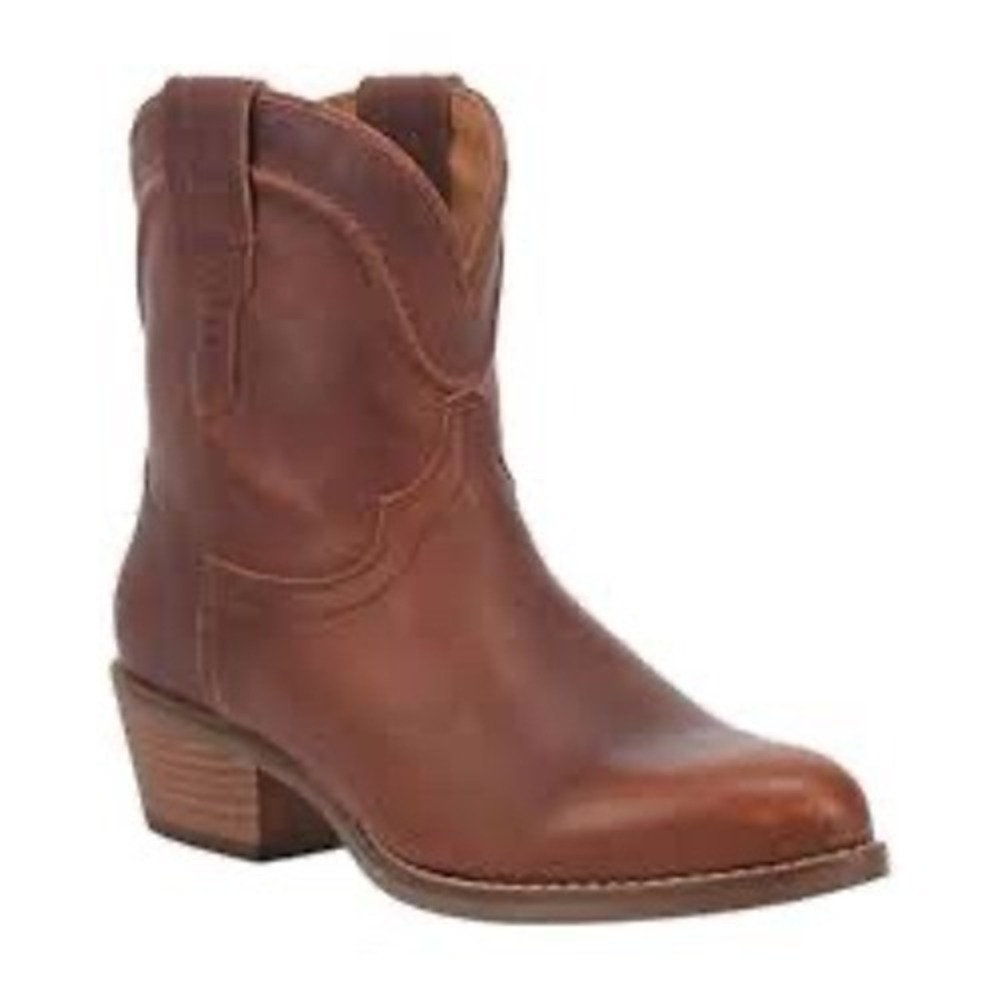 Dingo saguaro brown leather ankle boots western cowgirl cottagecore women size 7
